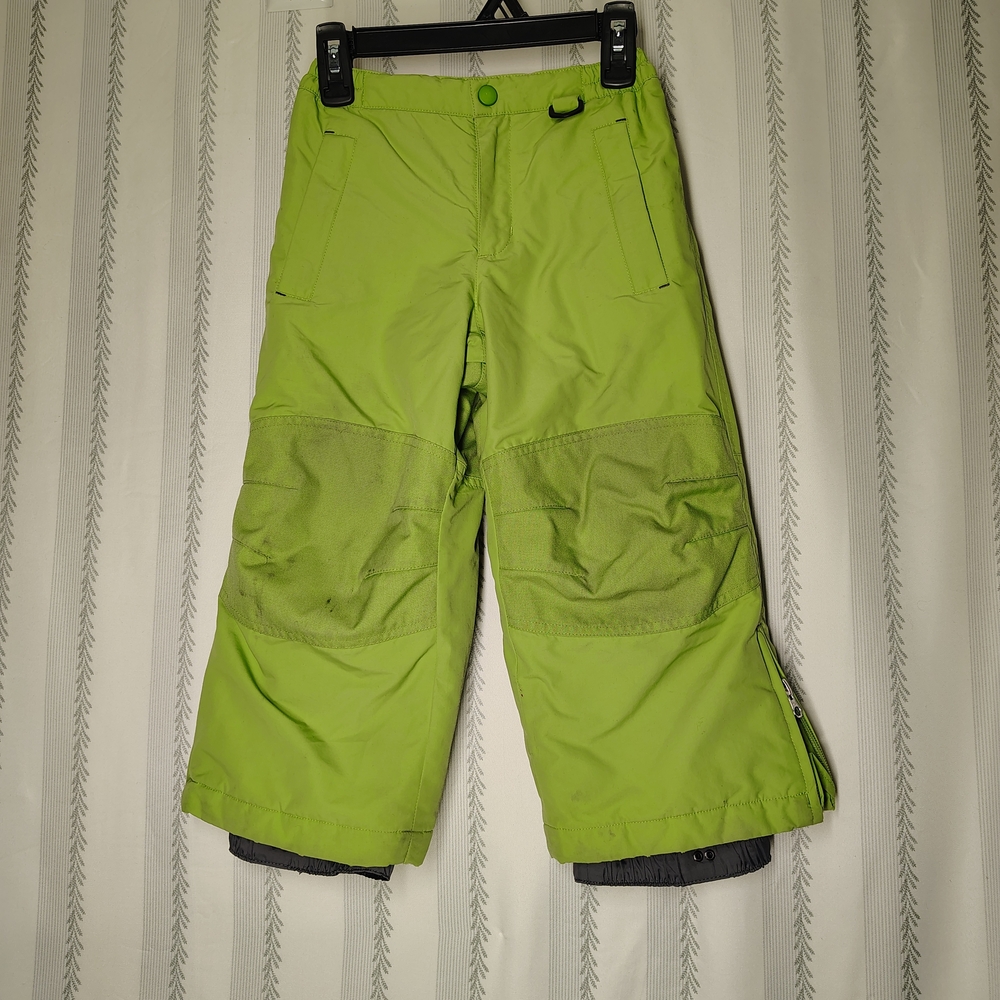 Lands' End Bright Green Kids Snow Pants